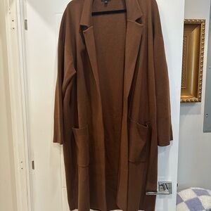 J. Crew Ella open-front long sweater-blazer